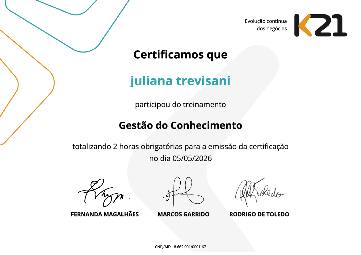 Certificado K21